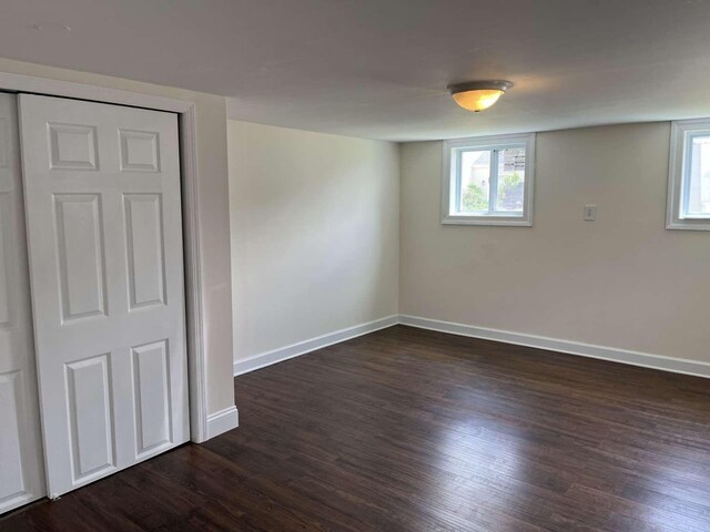 712 Indian Ave, North Cape May, NJ 08204 - basement featuring dark wood-style floors and baseboards