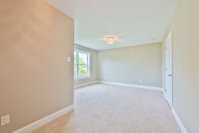 view of carpeted empty room