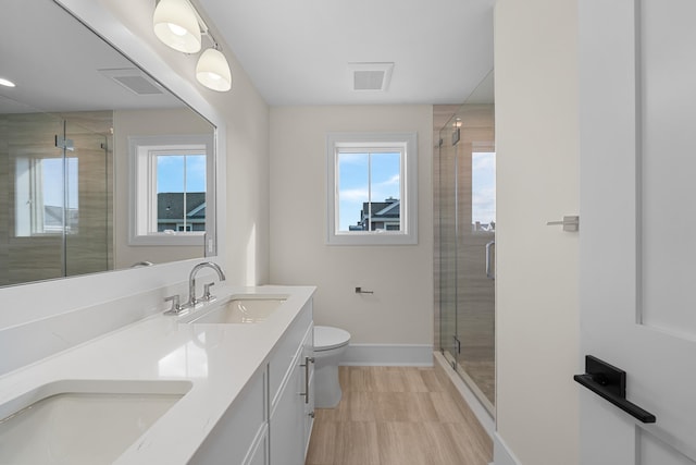 188 34th St, Avalon, NJ 08202 - bathroom featuring double vanity and a stall shower