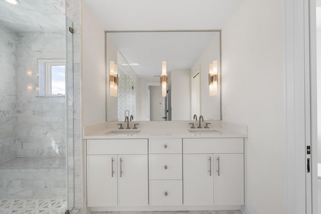 188 34th St, Avalon, NJ 08202 - bathroom with a marble finish shower and double vanity