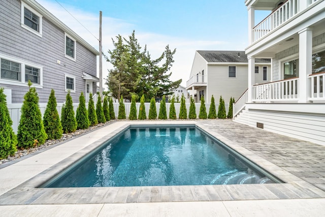 188 34th St, Avalon, NJ 08202 - view of pool with a fenced backyard and a patio area
