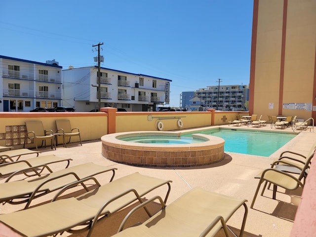 415 E Heather Rd Unit 105, Wildwood Crest, NJ 08260 - community pool with a patio and a community hot tub