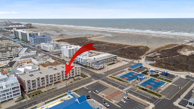 415 E Heather Rd Unit 105, Wildwood Crest, NJ 08260 - drone / aerial view of expansive beach