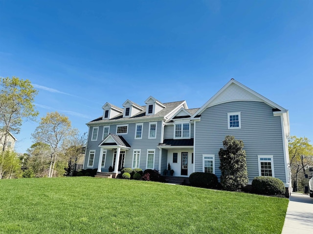 5 Thicket St, Seaville, NJ 08230 - colonial-style house with a front lawn, a standing seam roof, and a metal roof