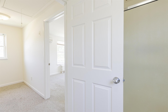 342 S Rte 47, Cape May Court House, NJ 08210 - hallway featuring attic access, carpet flooring, and baseboards