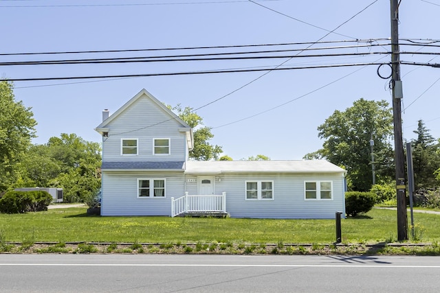 342 S Rte 47, Cape May Court House, NJ 08210 - traditional-style house with a front yard and a chimney
