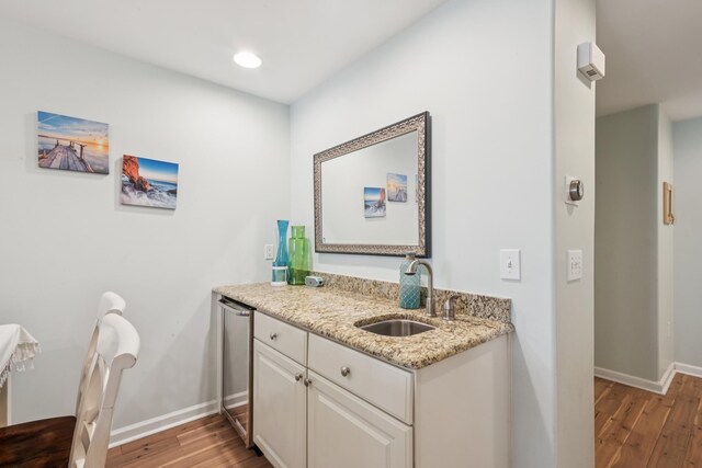 410 E Orchid Rd Unit 202, Wildwood Crest, NJ 08260 - bathroom with wood finished floors, vanity, and recessed lighting