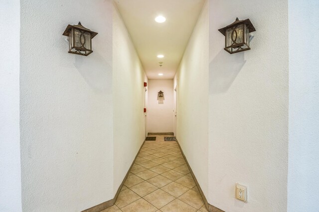 410 E Orchid Rd Unit 202, Wildwood Crest, NJ 08260 - hall featuring recessed lighting and light tile patterned flooring