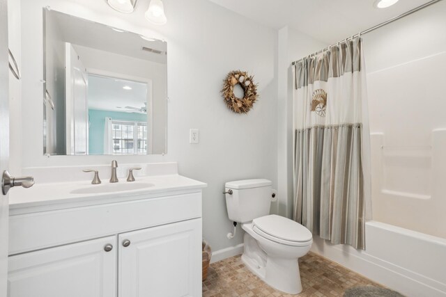 410 E Orchid Rd Unit 202, Wildwood Crest, NJ 08260 - full bath featuring vanity and shower / bath combination with curtain