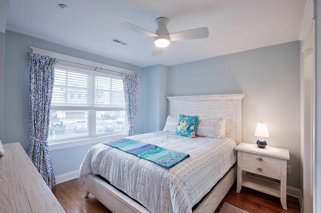 885 21st St W, Unit West, Avalon, NJ 08202 - bedroom with wood finished floors and ceiling fan