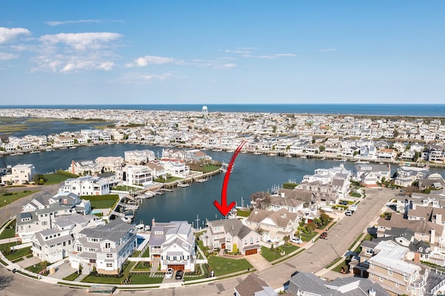 19 Flamingo Dr, Avalon, NJ 08202 - birds eye view of property featuring a water view