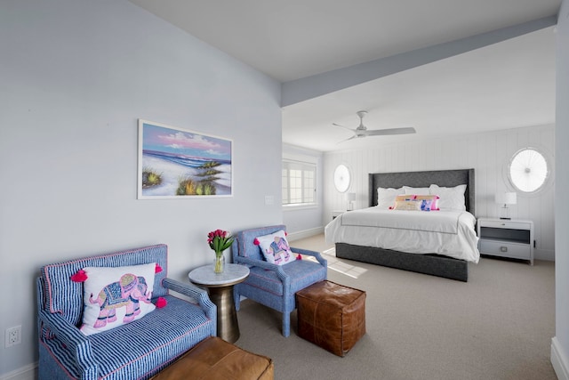19 Flamingo Dr, Avalon, NJ 08202 - carpeted bedroom featuring ceiling fan