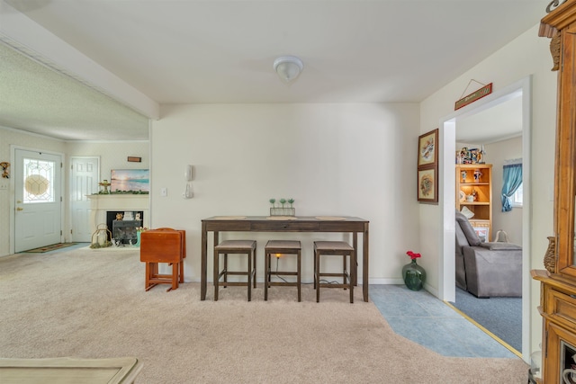 11 S 9th St, Del Haven, NJ 08251 - carpeted dining room with a fireplace