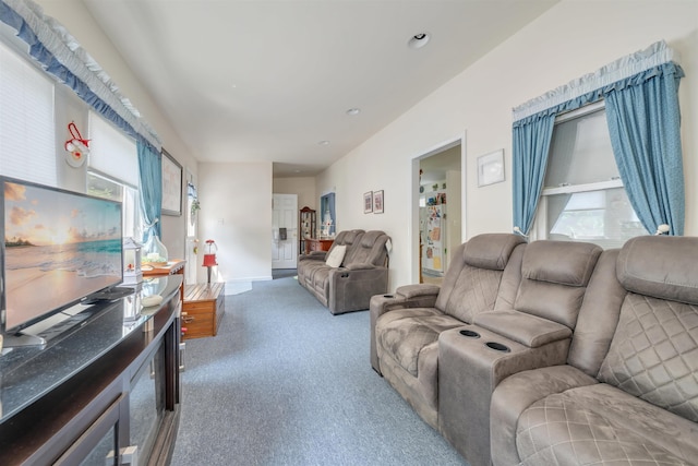 11 S 9th St, Del Haven, NJ 08251 - living room featuring carpet floors and recessed lighting