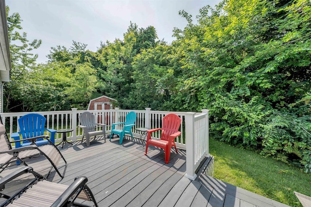 11 S 9th St, Del Haven, NJ 08251 - wooden deck with a storage unit