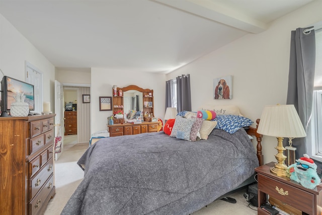 11 S 9th St, Del Haven, NJ 08251 - bedroom featuring beamed ceiling and light carpet