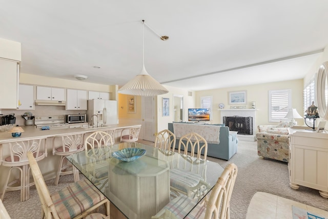 280 79th St Unit 4, Avalon, NJ 08202 - dining area with light colored carpet