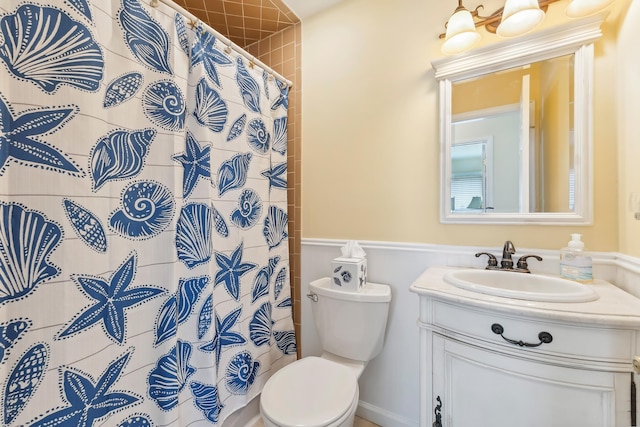 280 79th St Unit 4, Avalon, NJ 08202 - full bathroom with toilet, vanity, and curtained shower