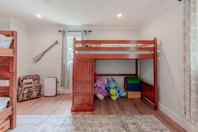 963 Tecumseh Rd, Erma, NJ 08204 - bedroom featuring crown molding, wood finished floors, baseboards, and recessed lighting