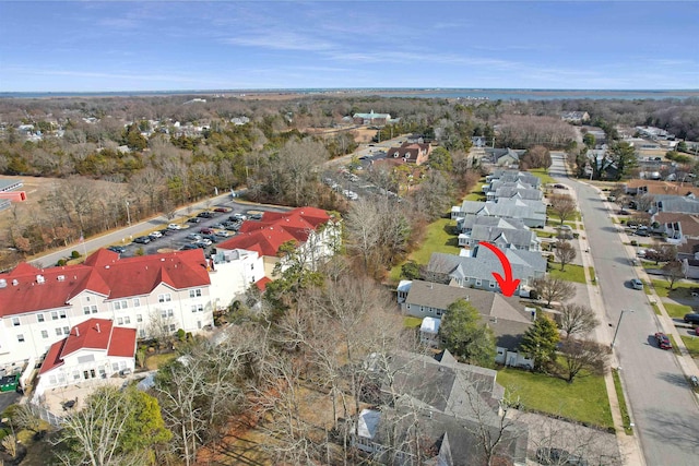 bird's eye view featuring a residential view