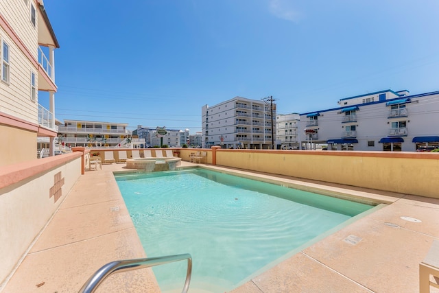 415 E Heather Rd Unit 202, Wildwood Crest, NJ 08260 - view of pool with a pool with connected hot tub