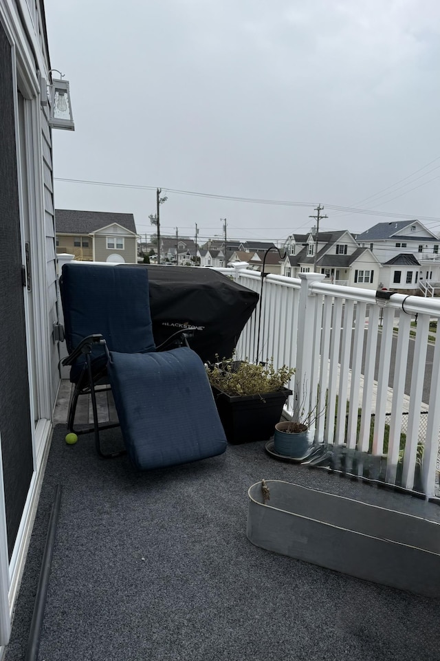 103 W Topeka Ave Unit 2, Wildwood Crest, NJ 08260 - view of patio / terrace with a balcony and a residential view