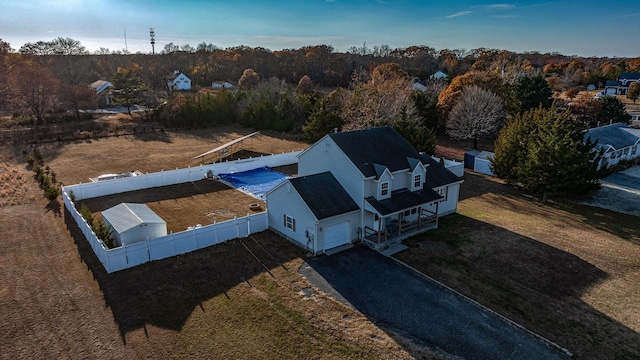 birds eye view of property