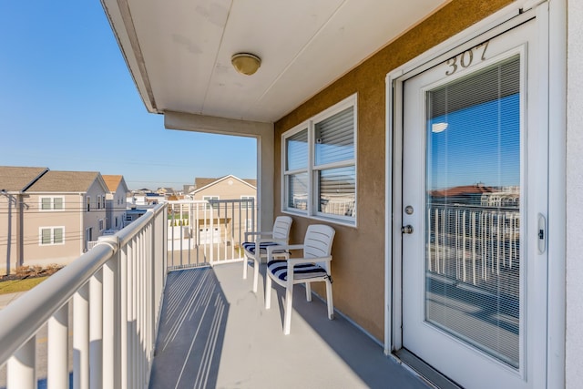 view of balcony