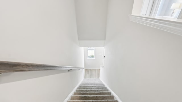 212 Bentz Ave, Villas, NJ 08251 - stairs featuring baseboards and carpet floors