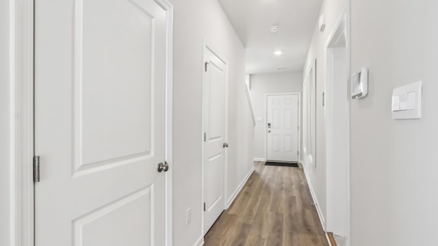 212 Bentz Ave, Villas, NJ 08251 - hall featuring wood finished floors, baseboards, and recessed lighting