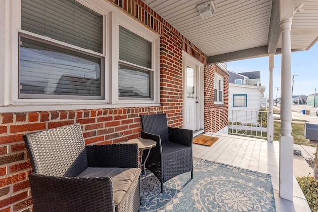 view of patio / terrace with a porch