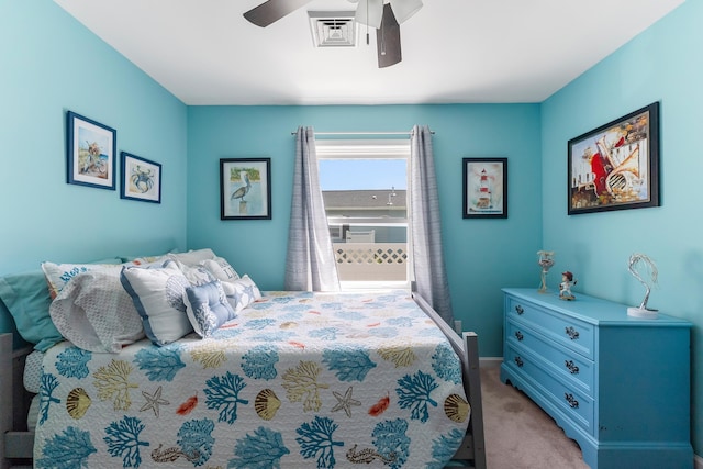 25 N 12th St, Del Haven, NJ 08251 - bedroom featuring light colored carpet, ceiling fan, and baseboards