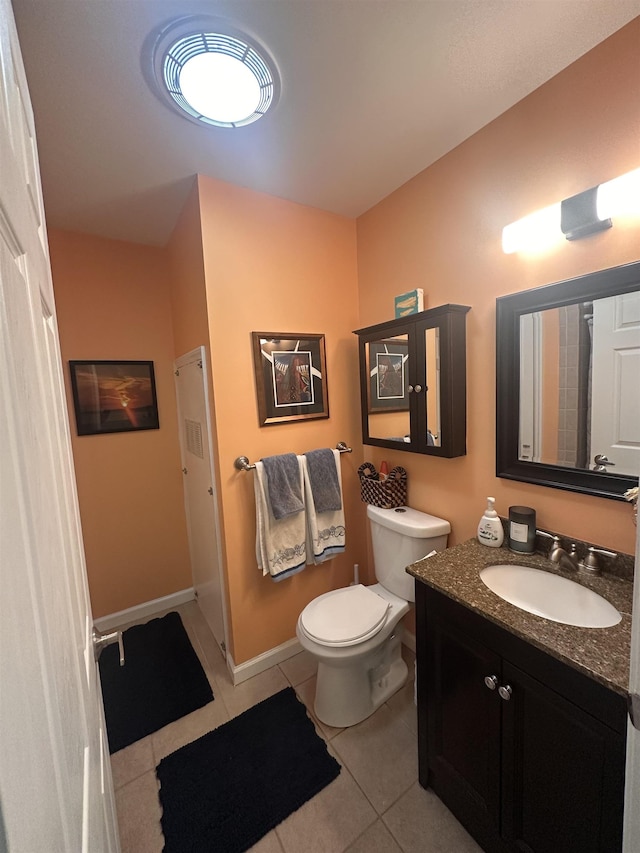 25 N 12th St, Del Haven, NJ 08251 - bathroom with tile patterned floors, vanity, toilet, and baseboards