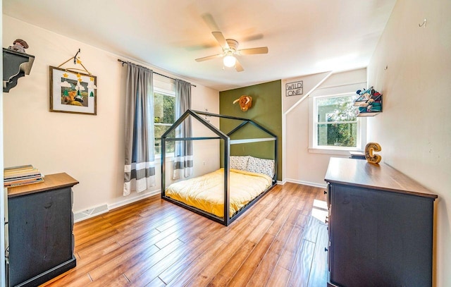 1731 Rte 47, Eldora, NJ 08270 - bedroom with light wood-style flooring and a ceiling fan