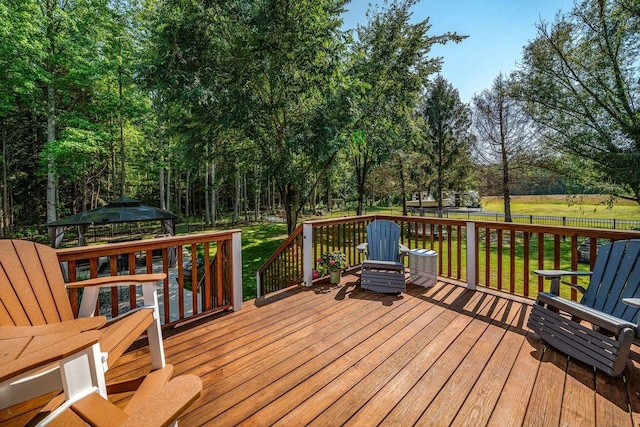 1731 Rte 47, Eldora, NJ 08270 - wooden terrace with a gazebo