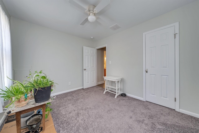 214 E New York Ave, Villas, NJ 08251 - interior space featuring visible vents, ceiling fan, and baseboards