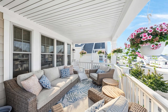 243 110th St, Stone Harbor, NJ 08247 - covered porch with outdoor lounge area
