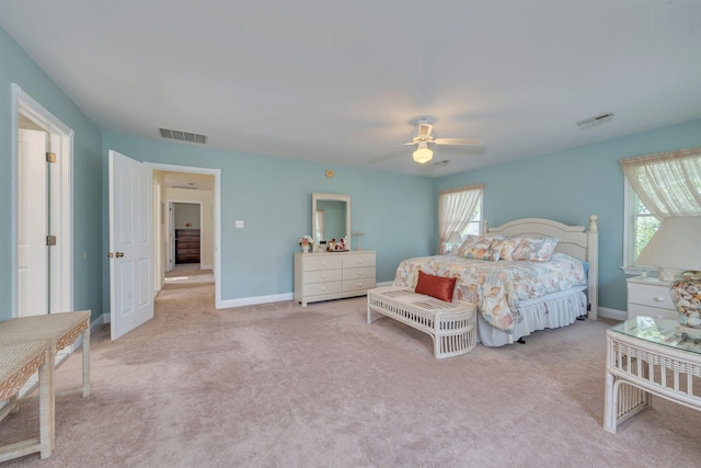 119 Stevens St, West Cape May, NJ 08204 - bedroom featuring multiple windows, carpet floors, and ceiling fan