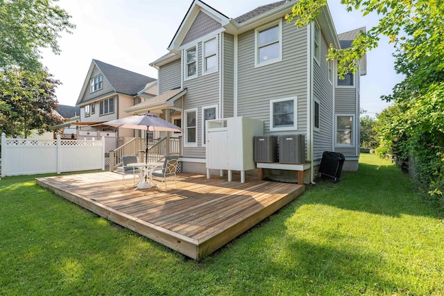 119 Stevens St, West Cape May, NJ 08204 - back of house with a deck and a shingled roof