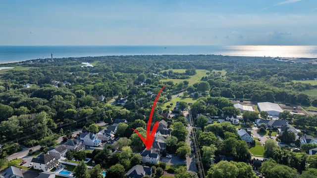 119 Stevens St, West Cape May, NJ 08204 - aerial view of property and surrounding area featuring a large body of water and nearby suburban area