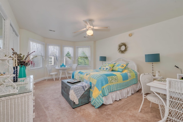 119 Stevens St, West Cape May, NJ 08204 - bedroom with carpet and ceiling fan