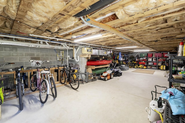 310 Brainard Ave, Cape May Point, NJ 08212 - unfinished basement with concrete block wall