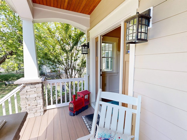310 Brainard Ave, Cape May Point, NJ 08212 - deck featuring covered porch
