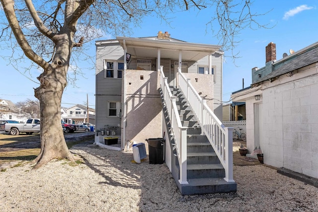 view of rear view of property