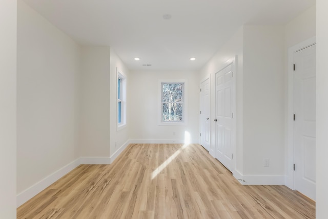 interior space featuring light hardwood / wood-style flooring