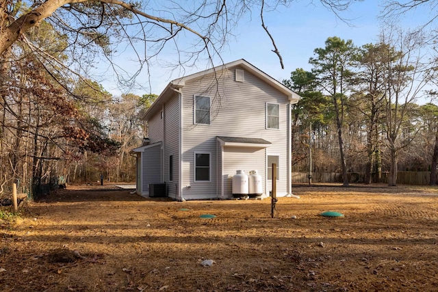 exterior space featuring central AC unit