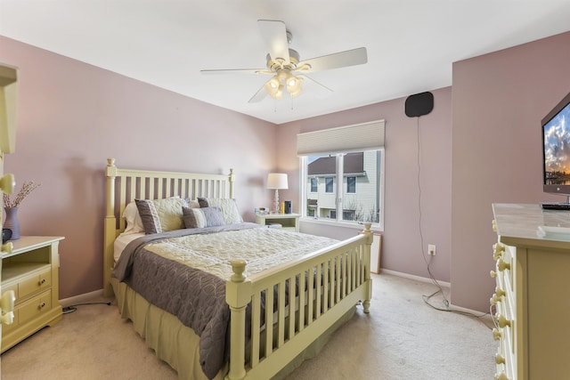 111 Austin Ave Unit 111, Lower Township, NJ 08260 - bedroom featuring light colored carpet, baseboards, and a ceiling fan