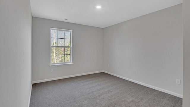 view of carpeted empty room