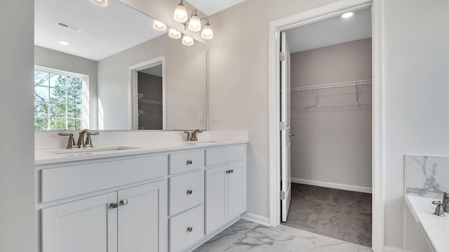 bathroom featuring vanity