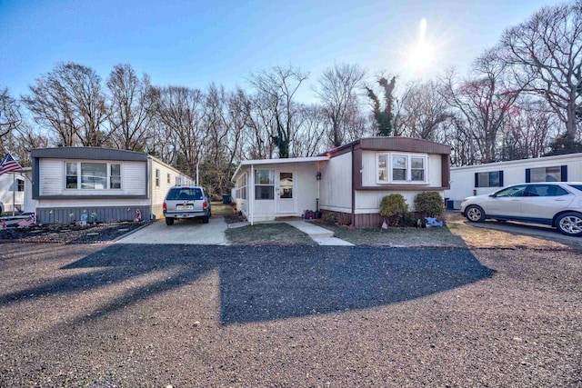 view of manufactured / mobile home